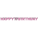 Letter Banner 70 Sparkling Celebration - Pink Folie 213 x 16.2 cm