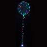 Clearz Crystal Clear with LED multi-colour Foil Balloon P45 Packaged 40 cm x 40 cm