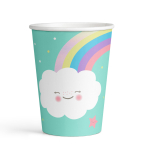 8 Cups Rainbow & Cloud Paper 250 ml