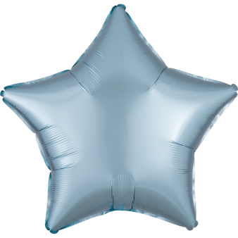 Standard Silk Lustre Pastel Blue Star Foil Balloon C16 Packaged 48 cm Standard Silk Lustre Pastel Blue Star Foil Balloon C16 Packaged 48 cm