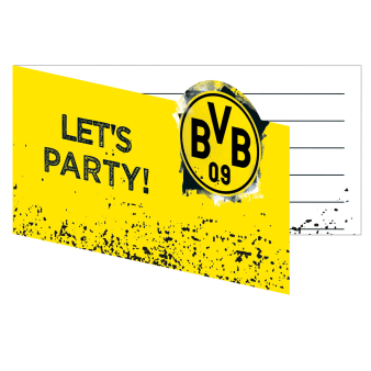 8 Invites & Envelopes BVB Dortmund 13,9 x 8 cm