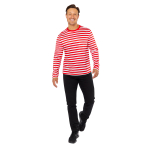 Adult Costume Cologne Striped Top - Mens Size M