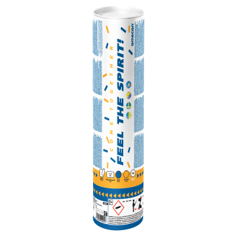 Confetti Cannon paper rectangular yellow/blue Confetti Cannon paper rectangular yellow/blue
