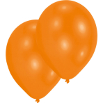 10 Latex Balloons Standard Orange 27.5 cm / 11"