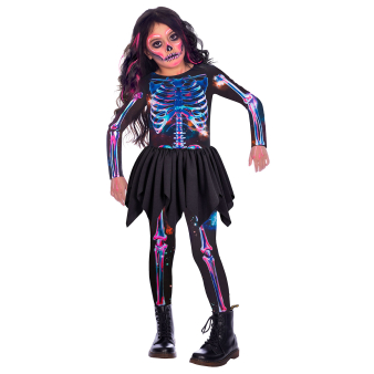 Baby Costume Sustainable Skeleton Girl Age 2-3 Years Baby Costume Sustainable Skeleton Girl Age 2-3 Years
