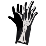 Costume Accessory Gloves Skeleton 3D One Size