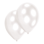 10 Latex Balloons Pearl White 27.5 cm / 11"