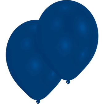 50 Latex Balloons Standard Blue 27.5 cm / 11"