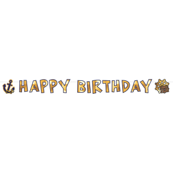 Letter Banner Pirates Map Paper 180 x 15 cm Letter Banner Pirates Map Paper 180 x 15 cm