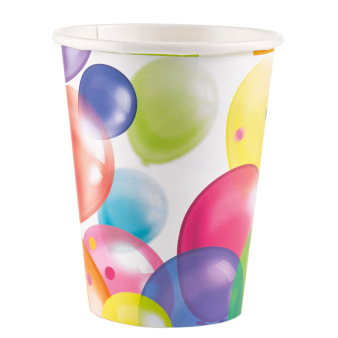 8 Cups Balloons Paper 250 ml