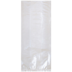 25 Party Bags Clear Plastic 29.2 x 12.7 x 7.6 cm