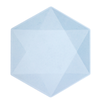6 plates hexagonal Vert Decor, 26,1 x 22,6cm, blue 6 plates hexagonal Vert Decor, 26,1 x 22,6cm, blue