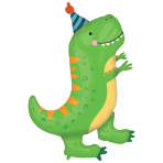 SuperShape Dino-Mite Party Foil Balloon P35 Packaged 66 cm x 86 cm