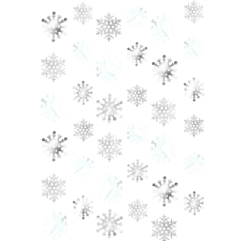 6 String Decorations Snowflake Foil 213 cm