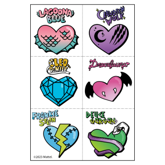 8 Temporary Tattoos Monster High 8 Temporary Tattoos Monster High