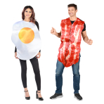 Adult Partner Costume Bacon and Egg Brunch Size M/L