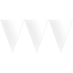 Pennant Banner Frosty White Paper 457 x 17.7 cm