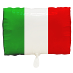 Standard Shape Italian Flag Foil Balloon S80 Packaged 30 cm x 43 cm