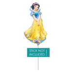 Mini Shape Snow White Foil Balloon A30 Bulk 19 cm x 34 cm