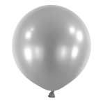 4 Latex Balloons Decorator Metallic Silver 61 cm / 24"