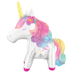 Multi Enchanted Unicorn Foil Balloon P45 Packaged 55 cm x 63 cm