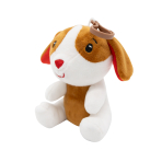 2-in-1 plush toy balloon weight dog with hook, 11cm, 90g