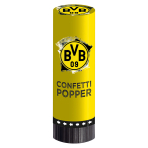 2 Confetti Popper BVB Dortmund 4,4 x 15,2 cm