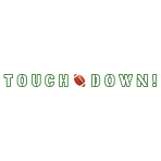 Letter Banner Touchdown! Paper 180 x 15 cm