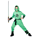 Child Costume Ninja Legend Green Age 12 - 14 Years