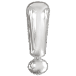 Large Letter ! Silver Foil Balloon N34 Packaged 85 cm x 28 c