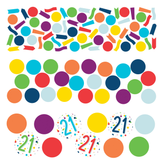 Confetti 21 Confetti Birthday Paper 34 g Confetti 21 Confetti Birthday Paper 34 g