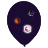 6 Latex Balloons Space Party 27.5 cm / 11"