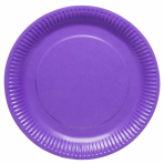 8 Plates Grape Round Paper 23cm