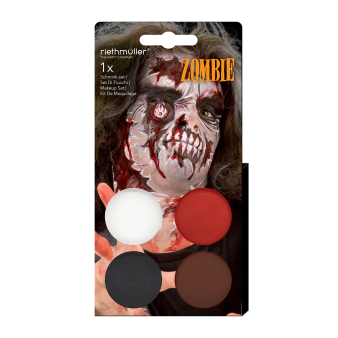 Aqua Kit Zombie (4 x Face Paint 3.5 g / 1 Brush) Aqua Kit Zombie (4 x Face Paint 3.5 g / 1 Brush)
