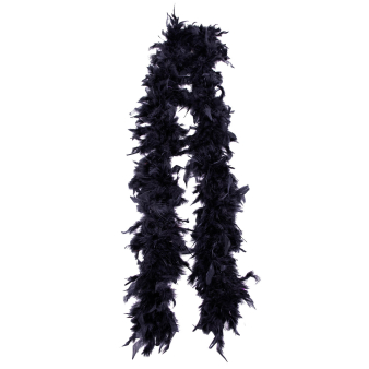 Costume Accessory Deluxe Feather Boa Black One Size