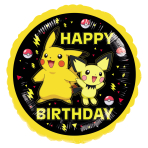 Standard Pokemon 2024 HBD Foil Balloon C60 Packaged 43 cm