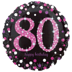 Standard Holographic Celebration 80 Foil Balloon S55 Packaged 43 cm
