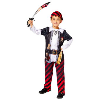 Child Costume Sustainable Pirate Boy Age 4-6 Years Child Costume Sustainable Pirate Boy Age 4-6 Years