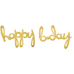 Script PhraseHappy Bday Foil Balloon P55 Packaged