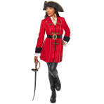 Womens Costume Captain Pirate Ladies Small