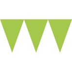 Pennant Banner Kiwi Green Paper 457 x 17.7 cm