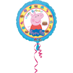 Standard Peppa Pig Happy Birthday Foil Balloon S60 Packaged 43 cm