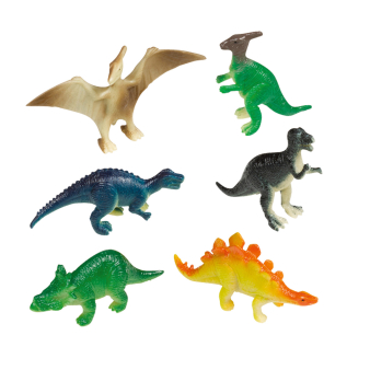 8 Mini Figures Happy Dinosaur Plastic 8 Mini Figures Happy Dinosaur Plastic