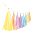 Garland Tassel Pastel Rainbow Paper 304 cm