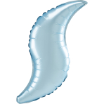 SuperShape Satin Pastel Blue Curve Foil Balloon S50 Bulk 91 cm