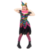 Adult Costume Funhouse Neon Clown Ladies Size S
