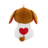 2-in-1 plush toy balloon weight dog with loop, 21cm, 170g