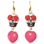 Costume Accessory Earrings Day of the Dead