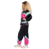 Adult Costume 80s Shell Suit Black Size S - 8-10Y