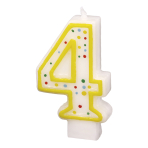 Numeral Candle 4 Height 7.3 cm